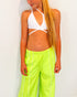 NATION JOGGERS - Neon Green/White